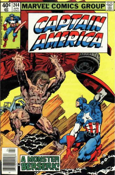 Cover to Captain America #244 by Frank Miller