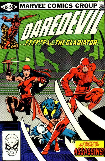 Cover to Daredevil #174 by Frank Miller