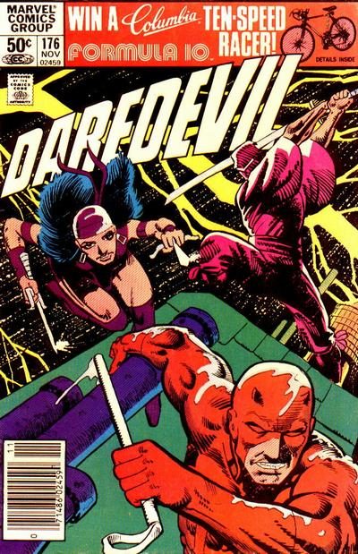 Cover to Daredevil #176 by Frank Miller