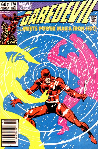 Cover to Daredevil #178 by Frank Miller