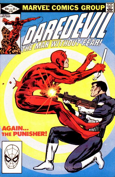Cover to Daredevil #183 by Frank Miller