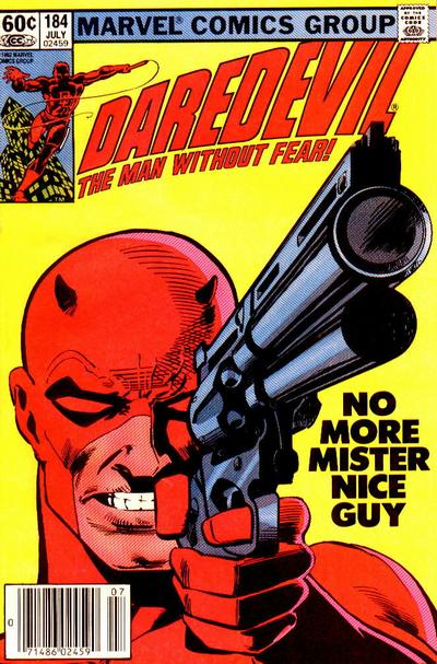 Cover to Daredevil #184 by Frank Miller
