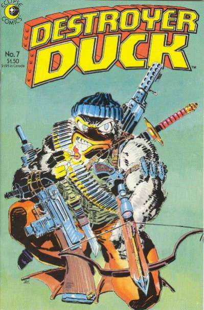 Cover to Destroyer Duck #7 by Frank Miller