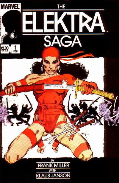 Cover to Elektra Sage #1 by Frank Miller