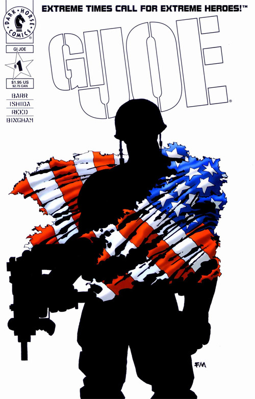 Cover to Dark Horse Comics GI JOE #1 by Frank Miller