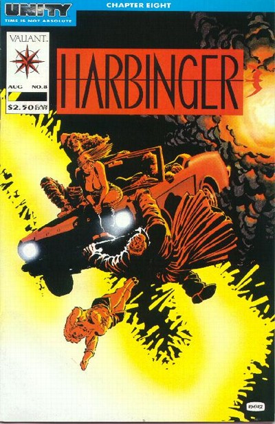 Cover to Harbringer #8 by Frank Miller