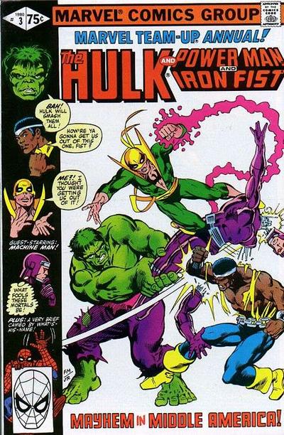 Cover to Marvel Team Up Annual #3 by Frank Miller