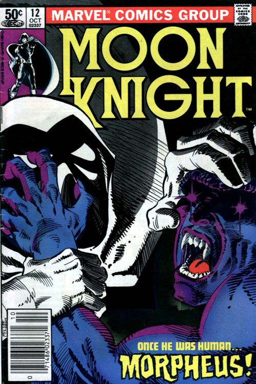 Cover to Moon Knight #12 by Frank Miller