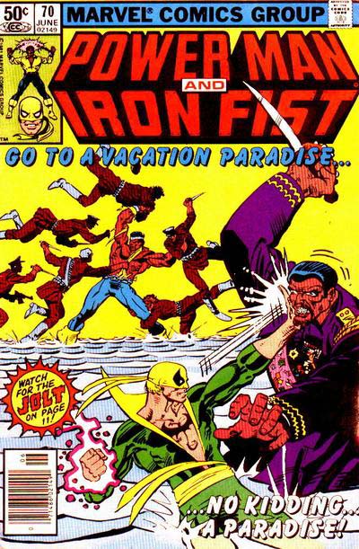 Cover to Power Man and Iron Fist #70 by Frank Miller