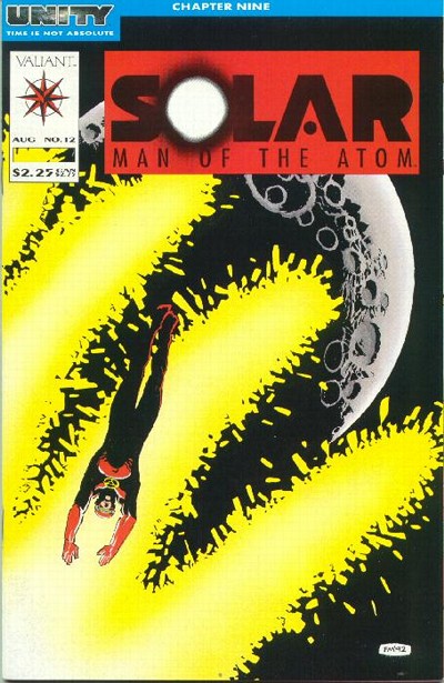 Cover to Solar Man of Atom #12 by Frank Miller