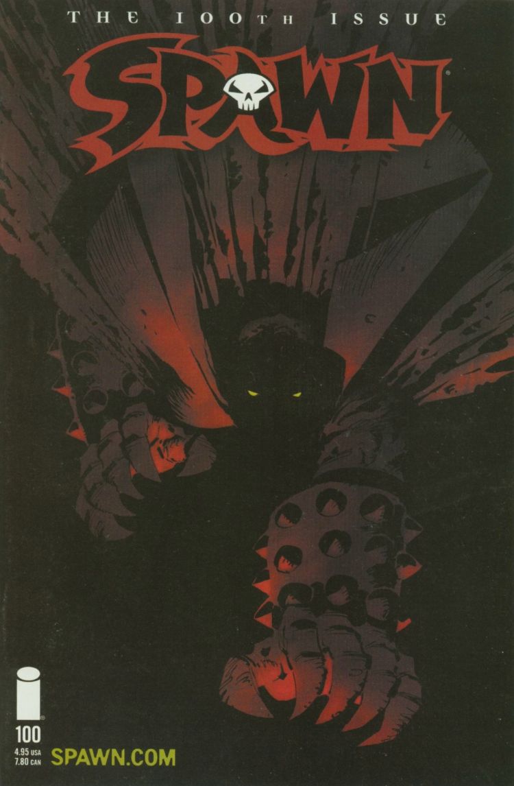 Cover to Spawn #100 by Frank Miller