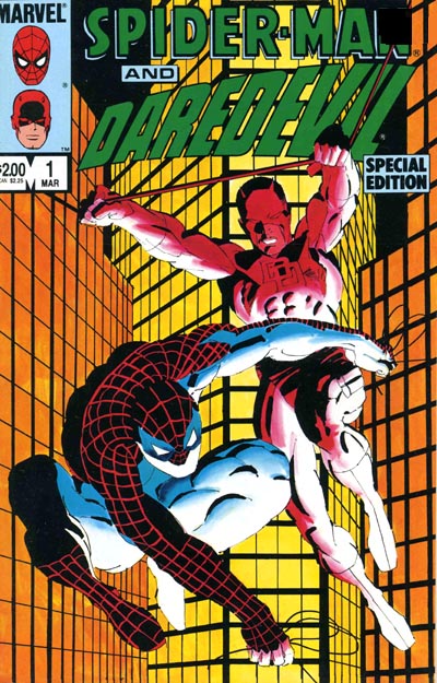 Cover to Spider-man and Daredevil Special Edition by Frank Miller