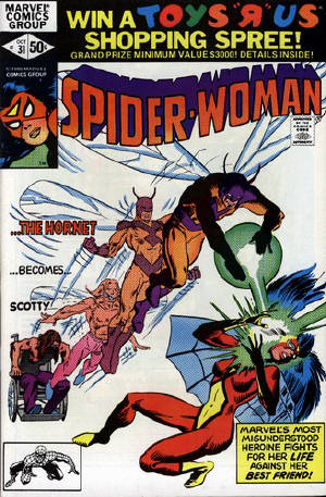 Cover to Spider-Woman #31 by Frank Miller