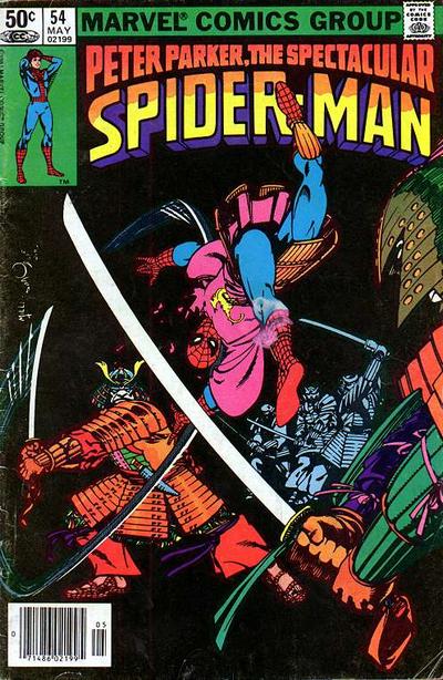 Cover to The Spectacular Spider-Man #54 by Frank Miller