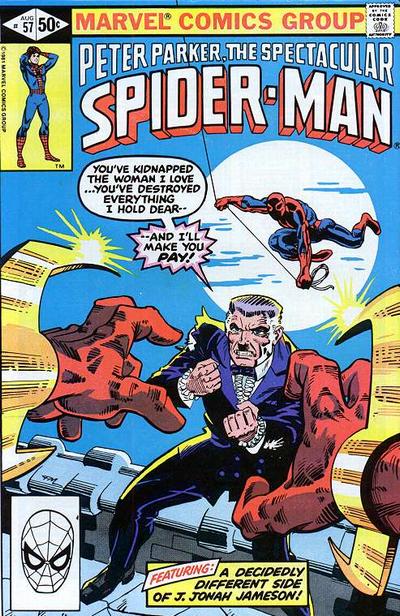 Cover to The Spectacular Spider-Man #57 by Frank Miller