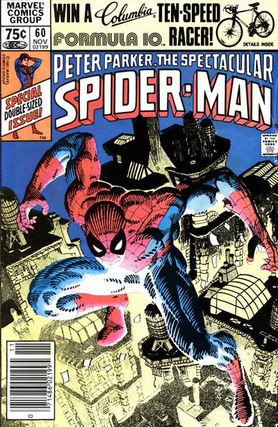 Cover to The Spectacular Spider-Man #60 by Frank Miller