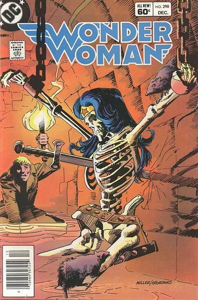 Cover to Wonder Woman #298 by Frank Miller