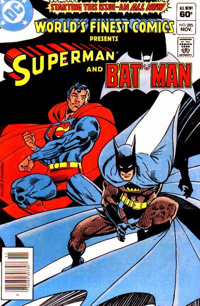 Cover to World's Finest Comics #285 by Frank Miller